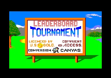 Leaderboard Tournament (UK) (1987) screen shot title